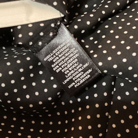 Ann Taylor Black Sweater with Polka Dot Collar - Picture 5 of 5